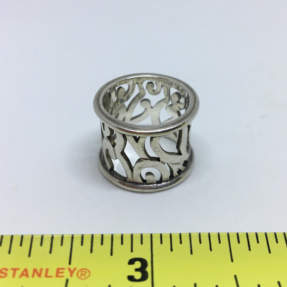 Janice Girardi Unique Sterling Silver Ring Size 6 - Picture 1 of 3